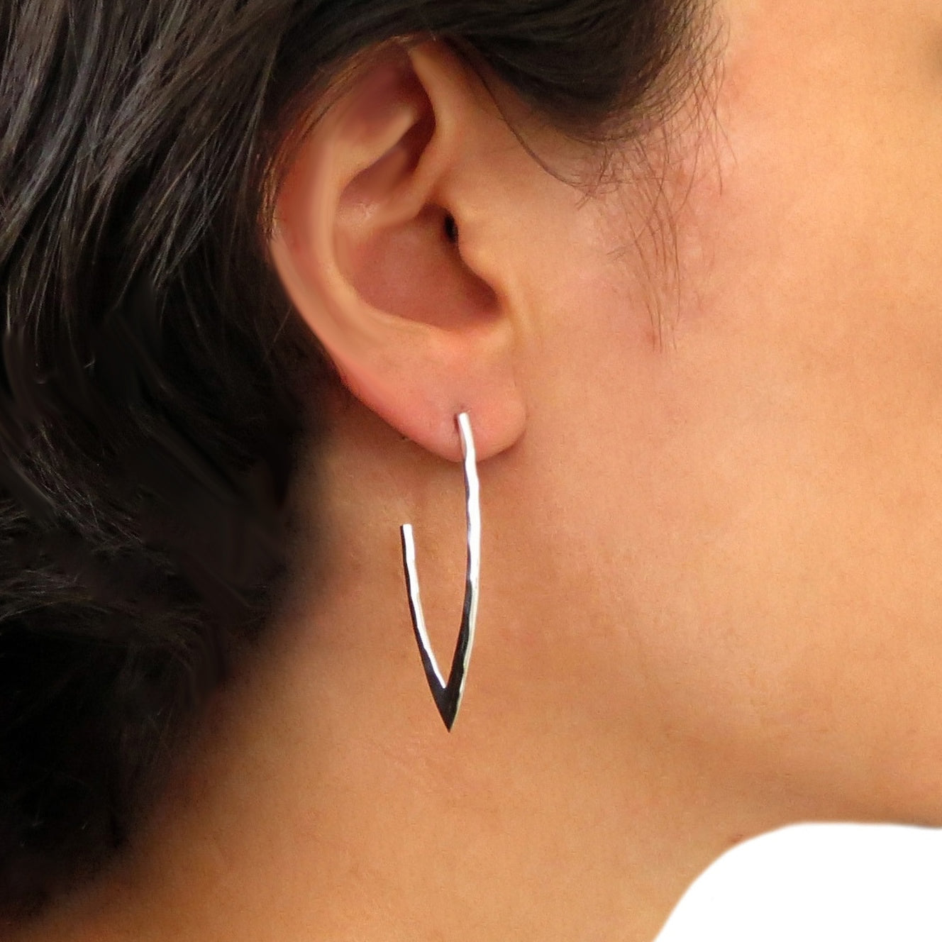 Sterling silver spike on sale earrings