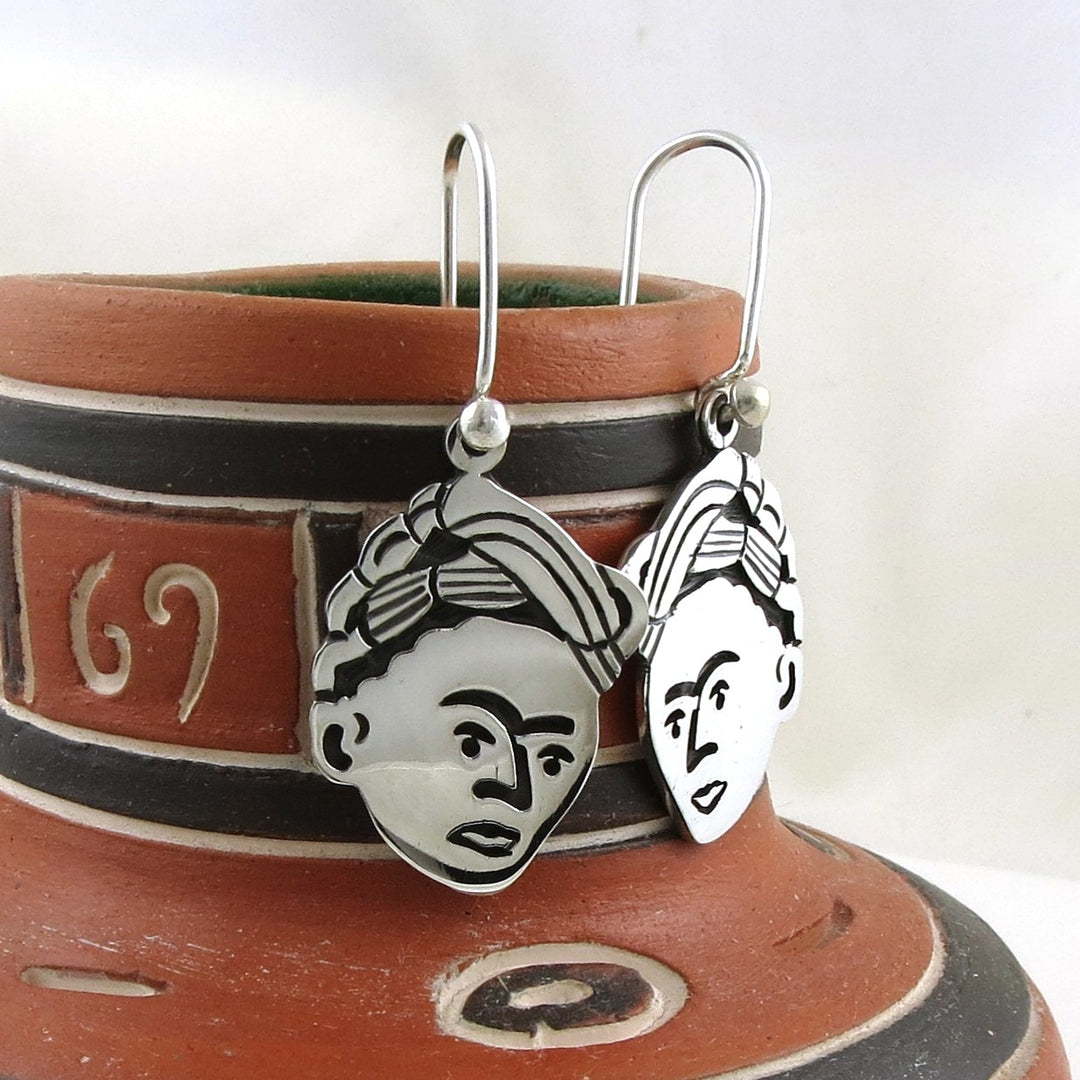 Frida 925 Sterling Silver Maria Belen Drop Earrings Gift Boxed