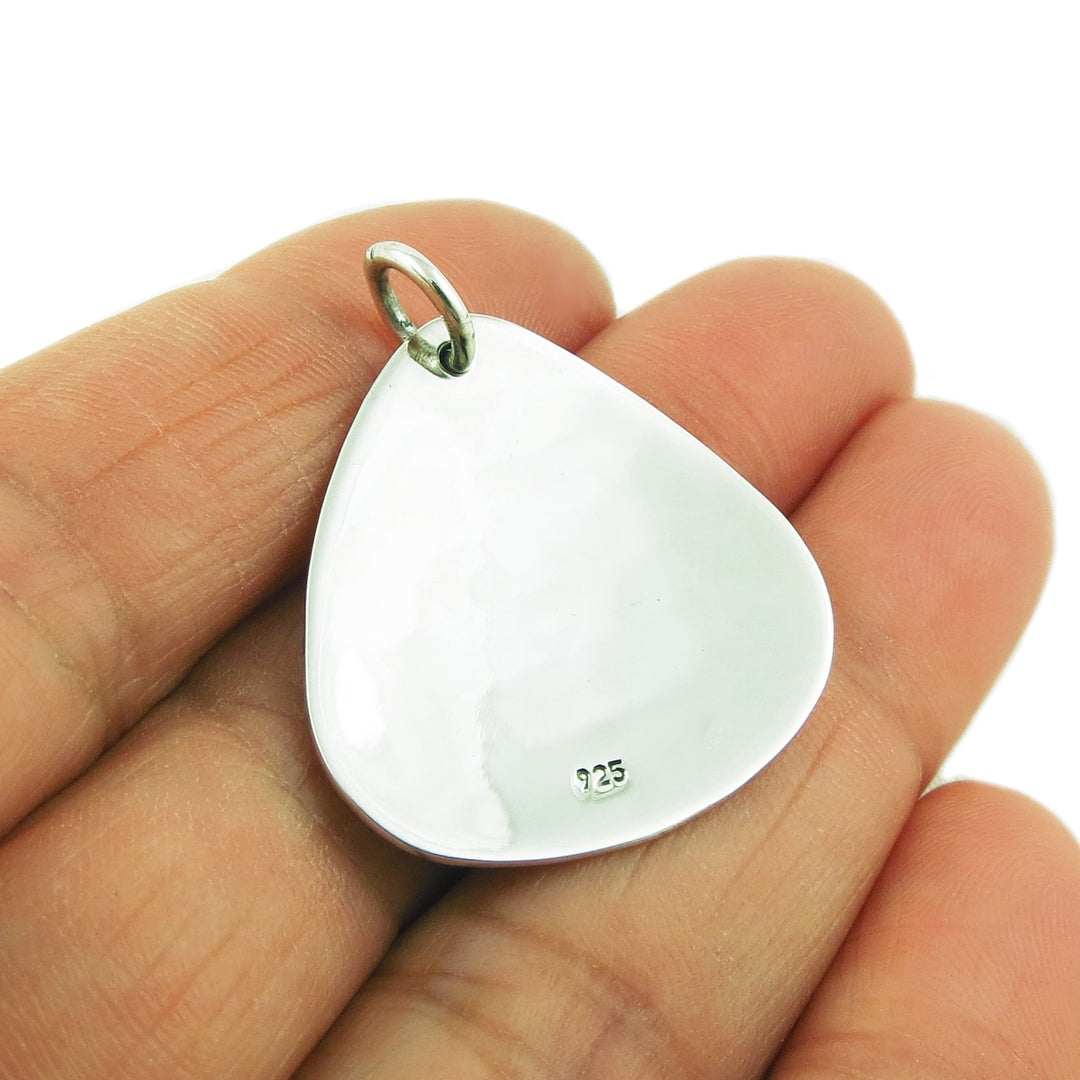 Live the Life 925 Sterling Silver Inspirational Pendant Necklace