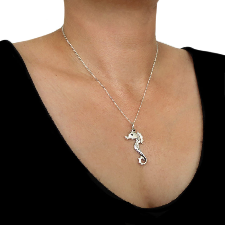 Seahorse 925 Sterling Silver Pendant