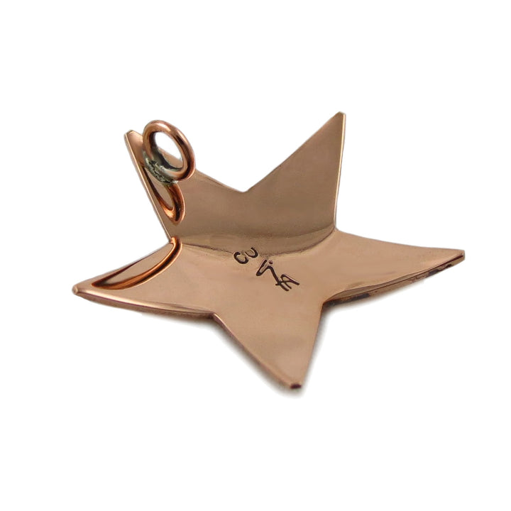 Copper Celestial Star Pendant Necklace