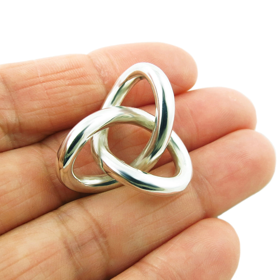 Celtic Love Knot Sterling Silver Eternity Pendant
