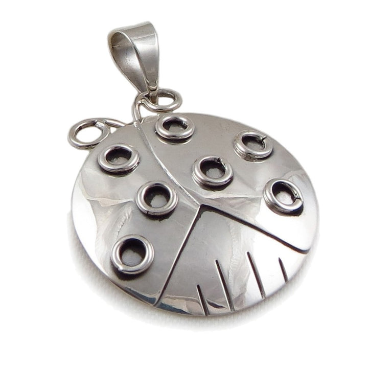 Ladybird 925 Sterling Silver Bug Insect Pendant