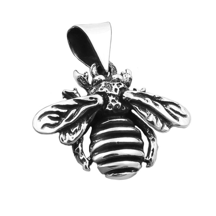 Sterling Silver Bee Pendant Necklace