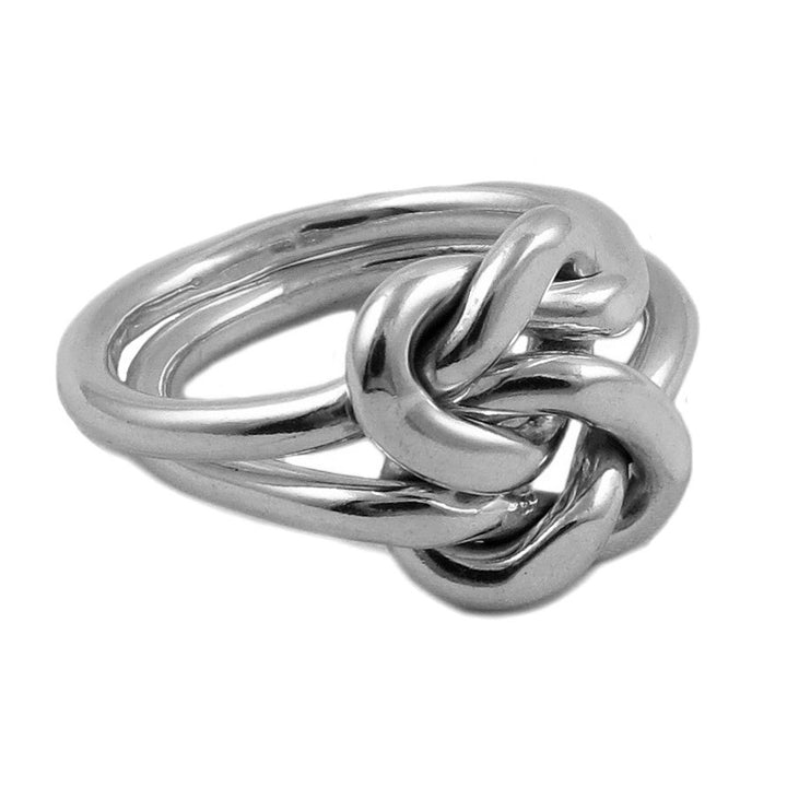 Double Love Knot 925 Sterling Silver Promise Ring