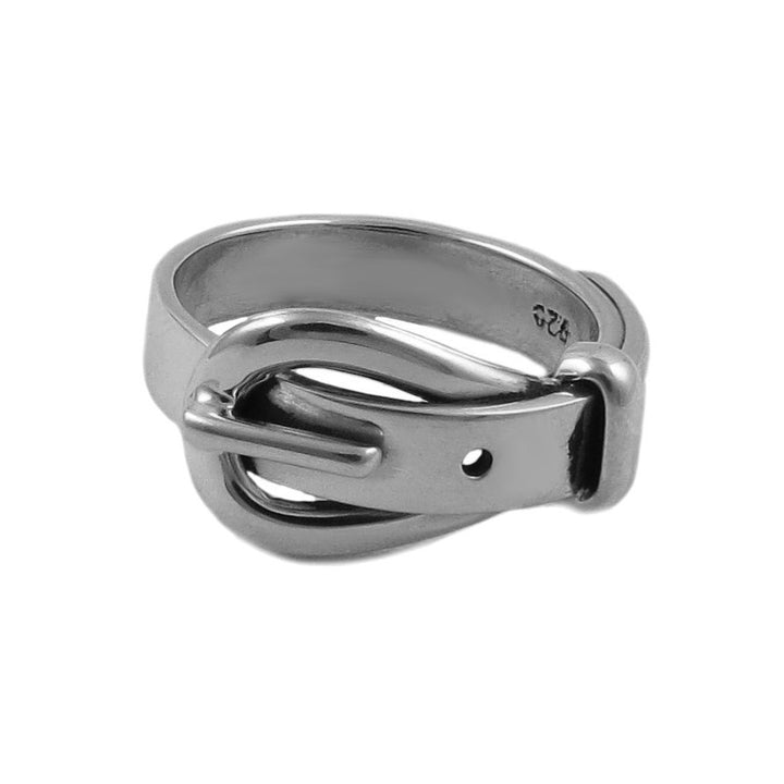 Belt and Buckle 925 Sterling Silver Ring