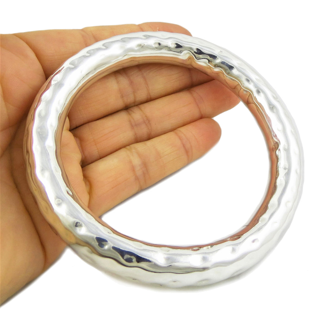 Extra Large 925 Sterling Silver Circle Bangle