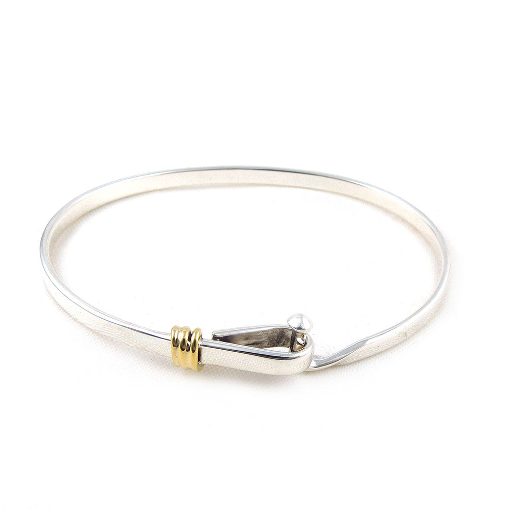 Sterling Silver Hook Band Eye Bracelet