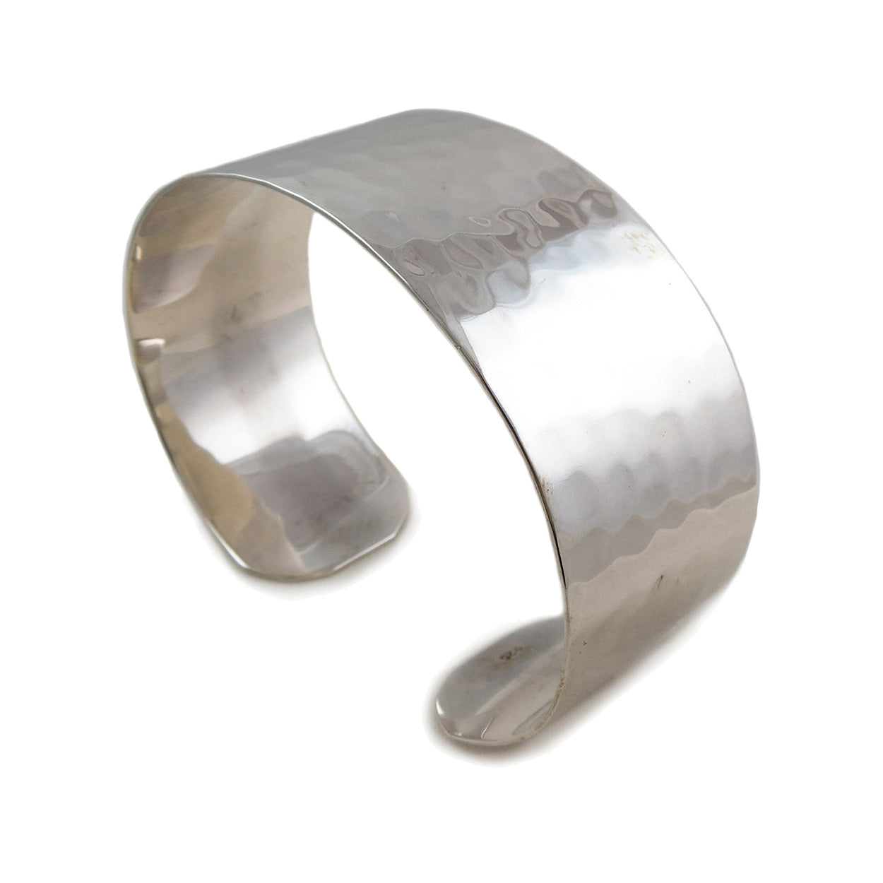 Sterling silver wide hot sale bangle bracelet