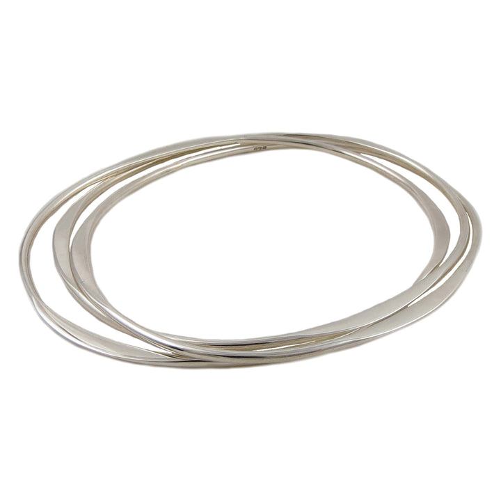 Sterling Silver 3 in 1 Stacker Bangle