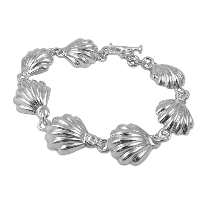 Sea Shell Sterling Silver Bracelet
