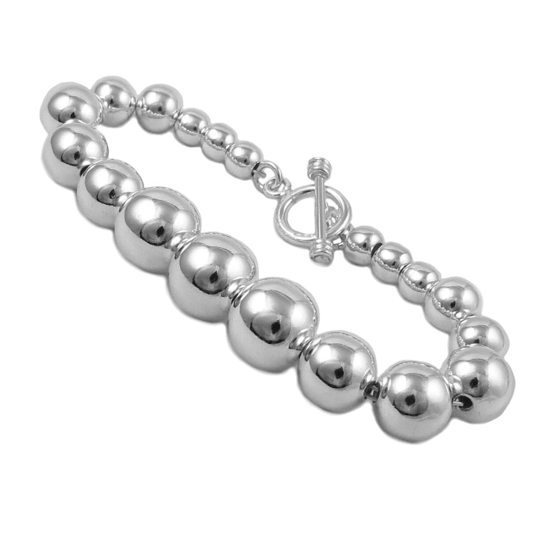 Sterling Silver Ball Bead Bracelet for Women