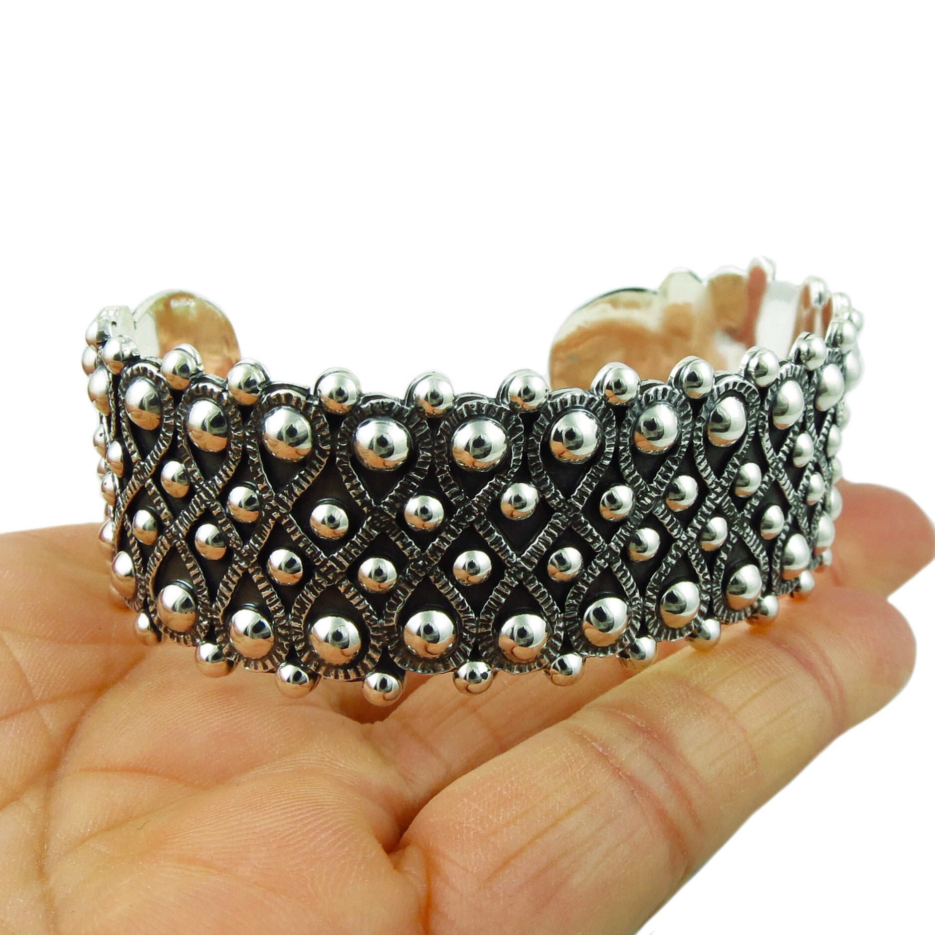 Silver rhinestone clearance cuff bracelet