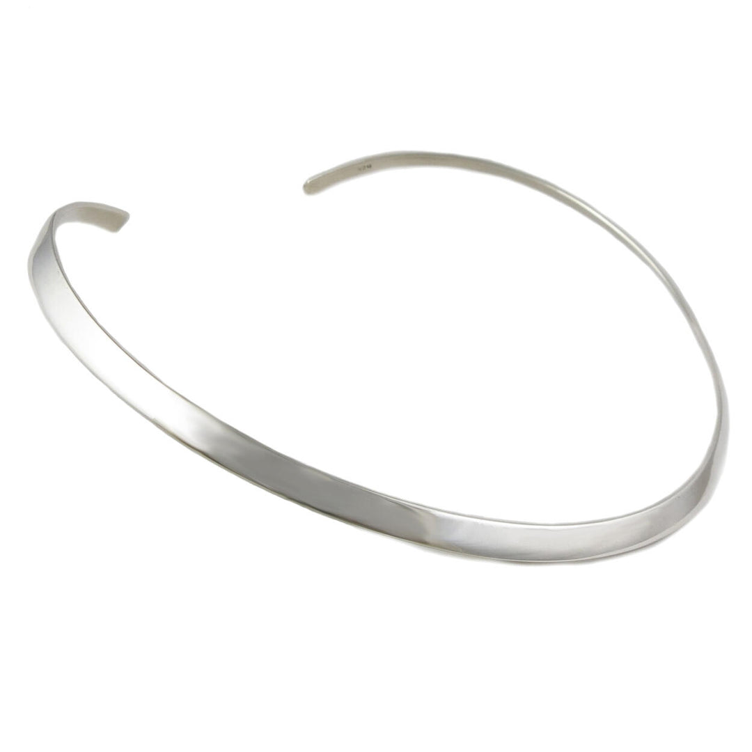 Solid Sterling Silver Choker Torc