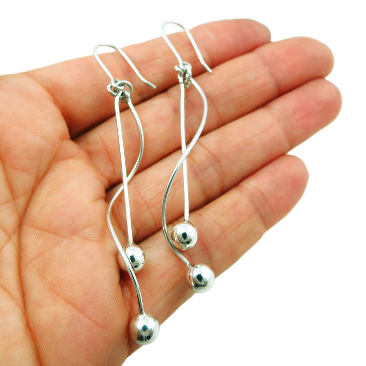 Simple long sale drop earrings