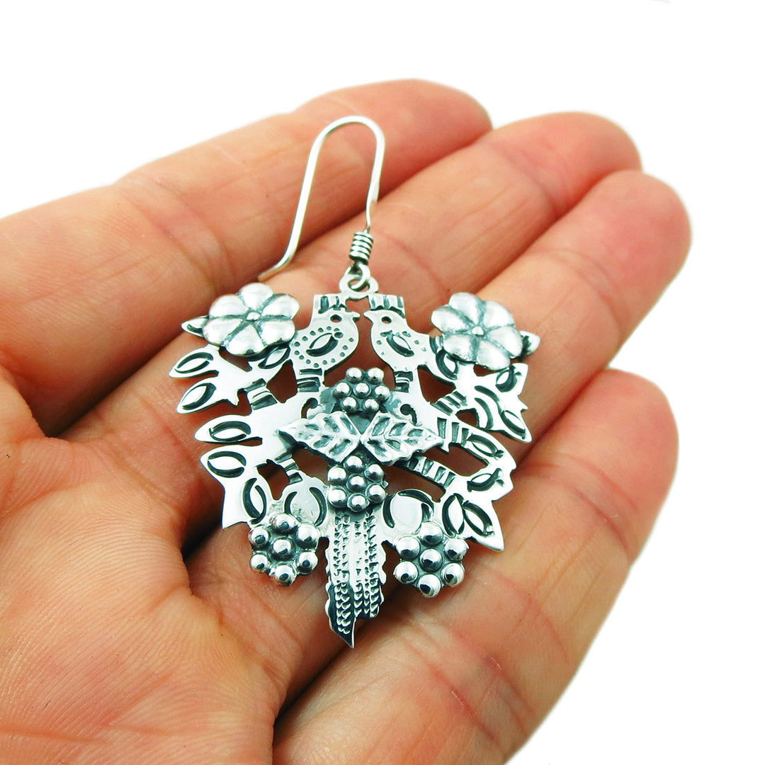 Tree of Life 925 Sterling Silver Earrings