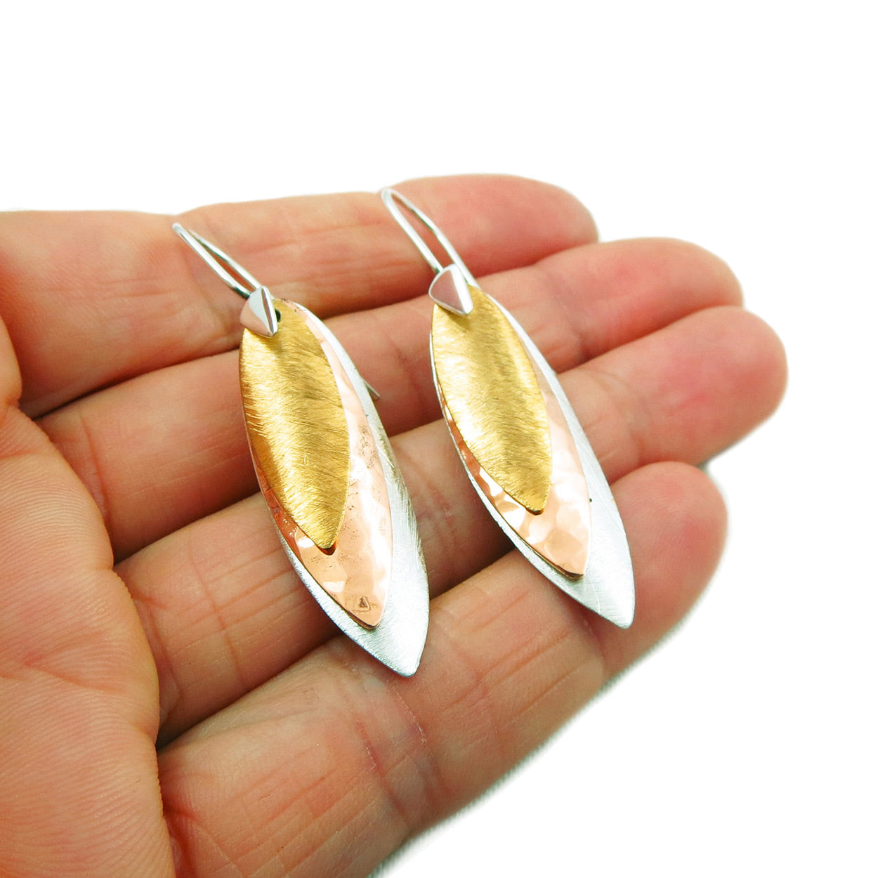 Metal clearance drop earrings