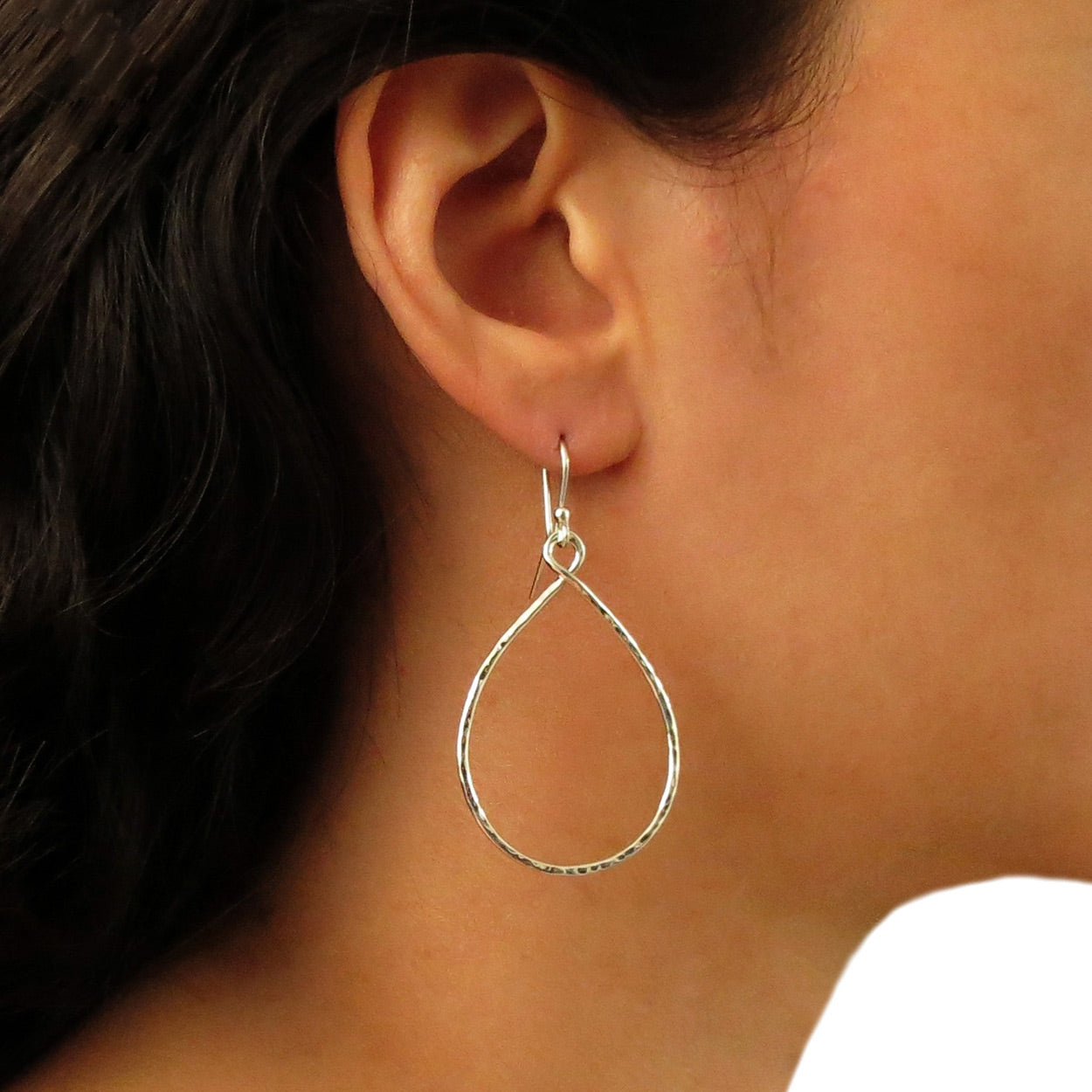 London Road 9ct Rose Gold Large Pimlico Dew Drop Hoop Earrings, Peridot at  John Lewis & Partners