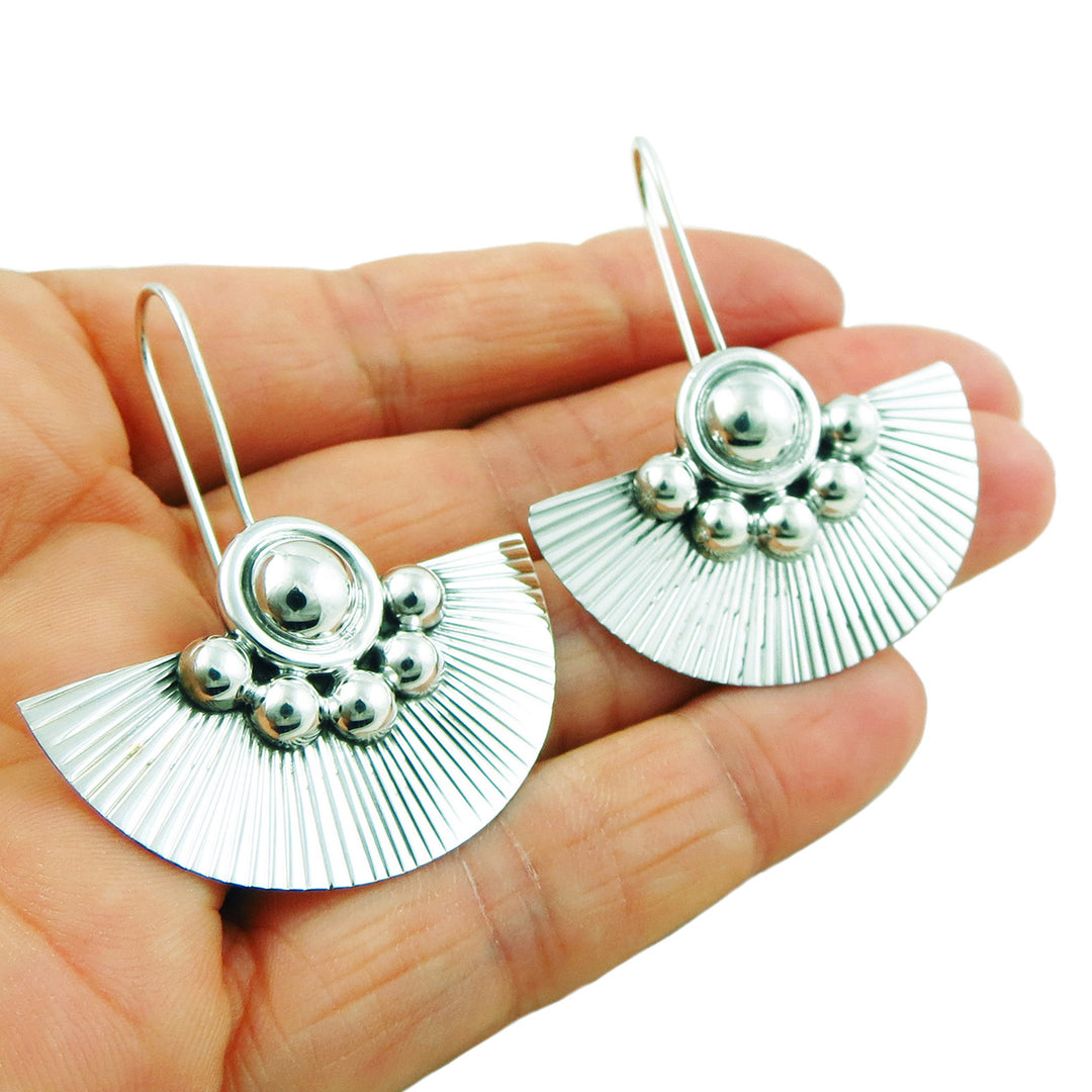 Large 925 Sterling Silver Drop Earrings in a Gift Box