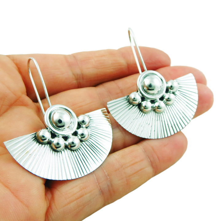 Large 925 Sterling Silver Drop Earrings in a Gift Box