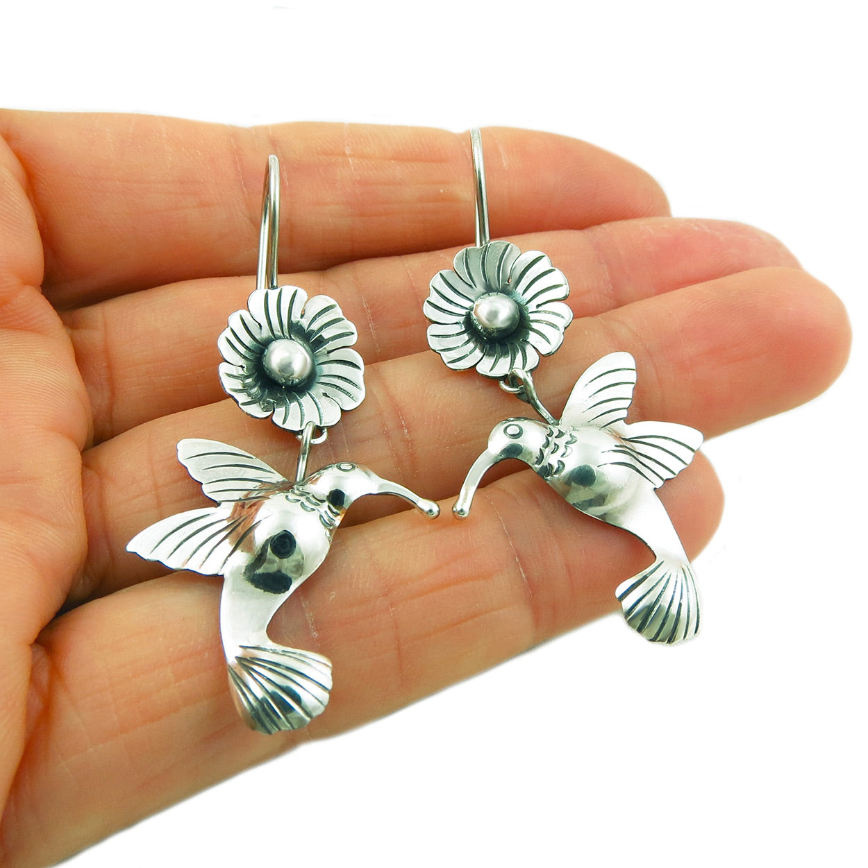 Silver hummingbird on sale