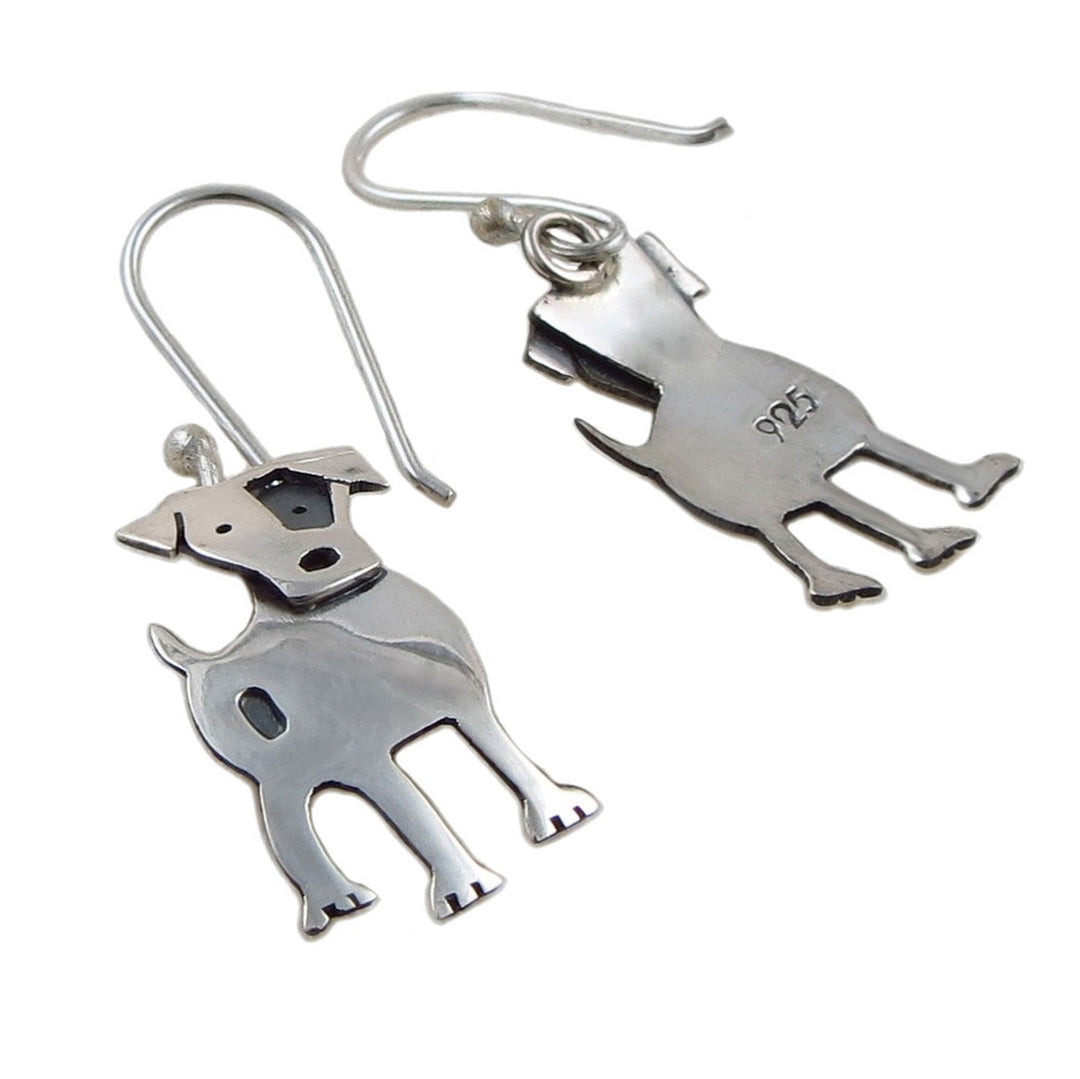 Jack Russell Terrier 925 Silver Animal Dog Earrings