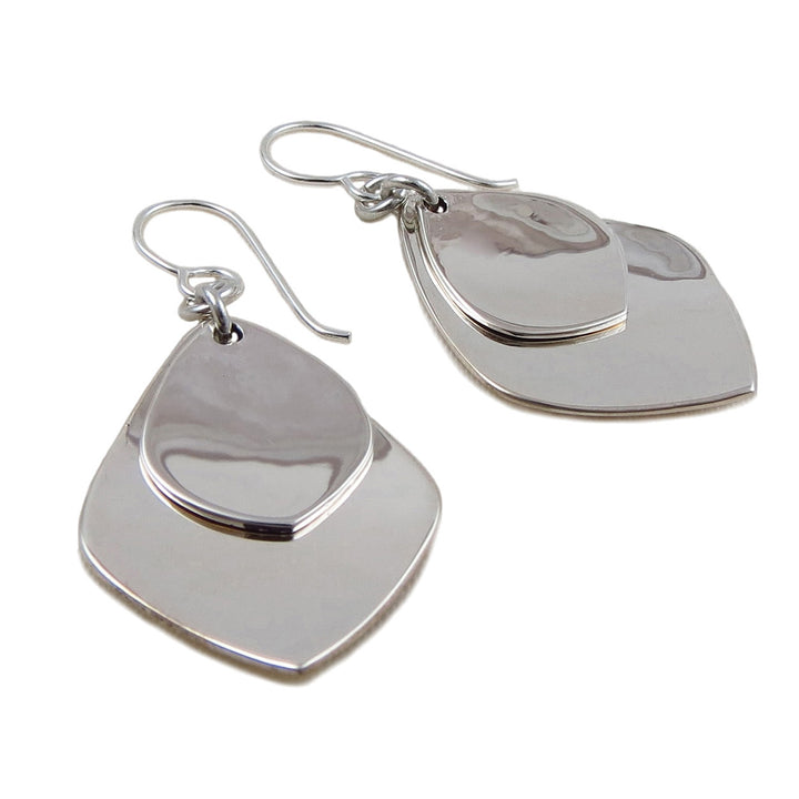 Taxco Sterling Silver Double Drop Earrings