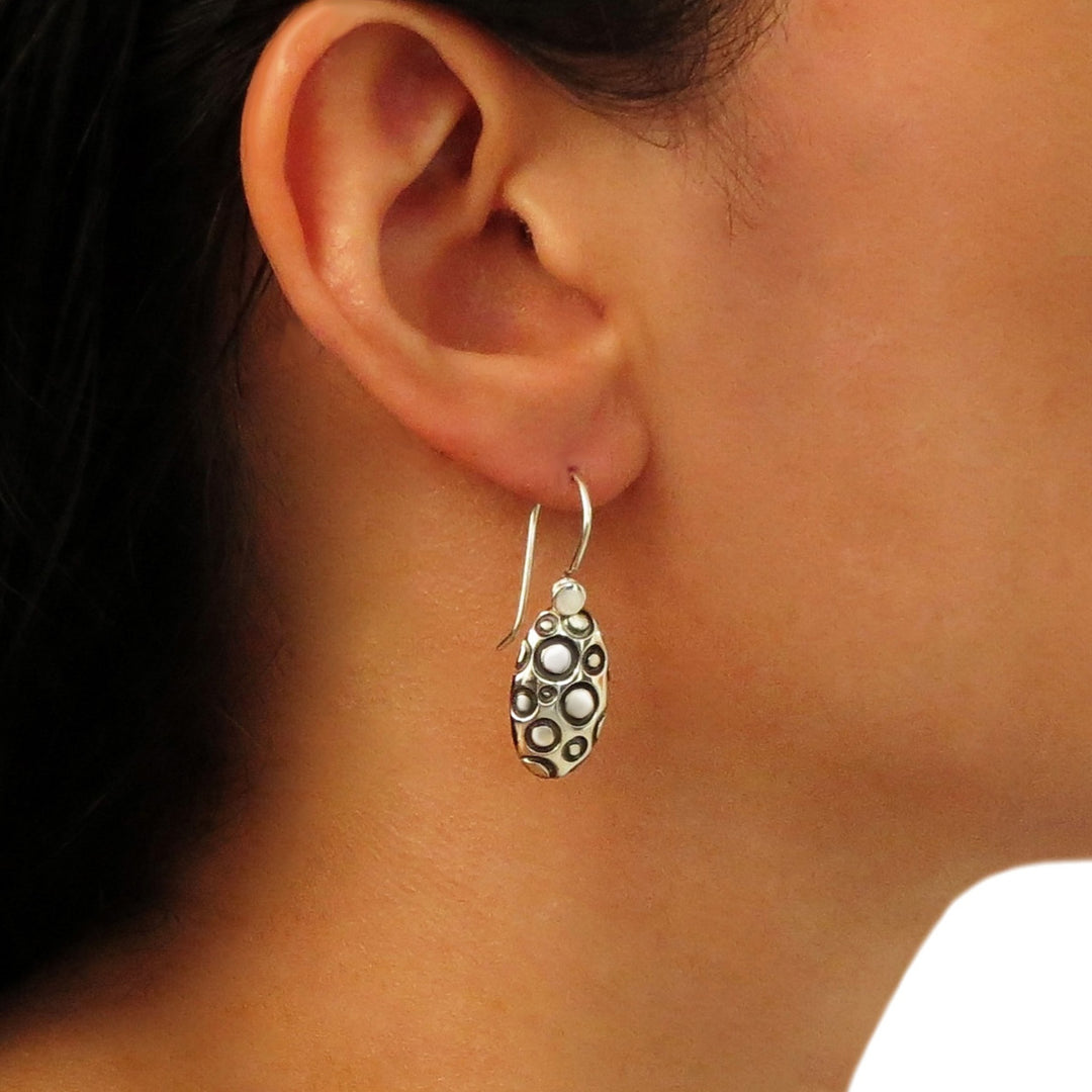 Boho 925 Silver Dangle Earrings