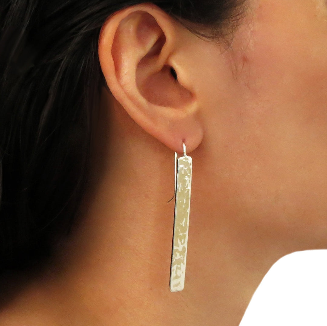 Long 925 Sterling Silver Handmade Earrings for Women