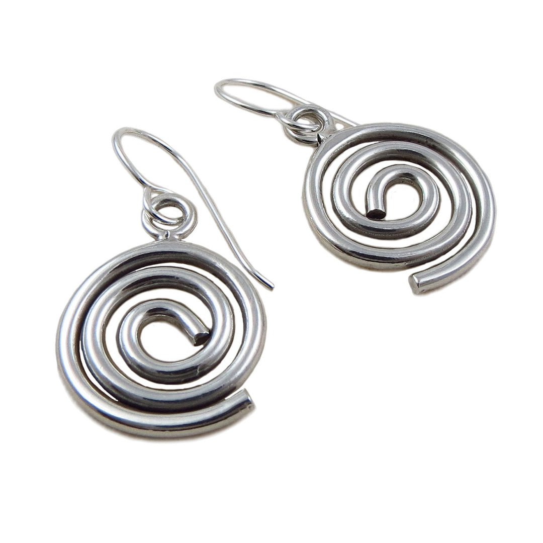 Sterling Silver Spiral Earrings