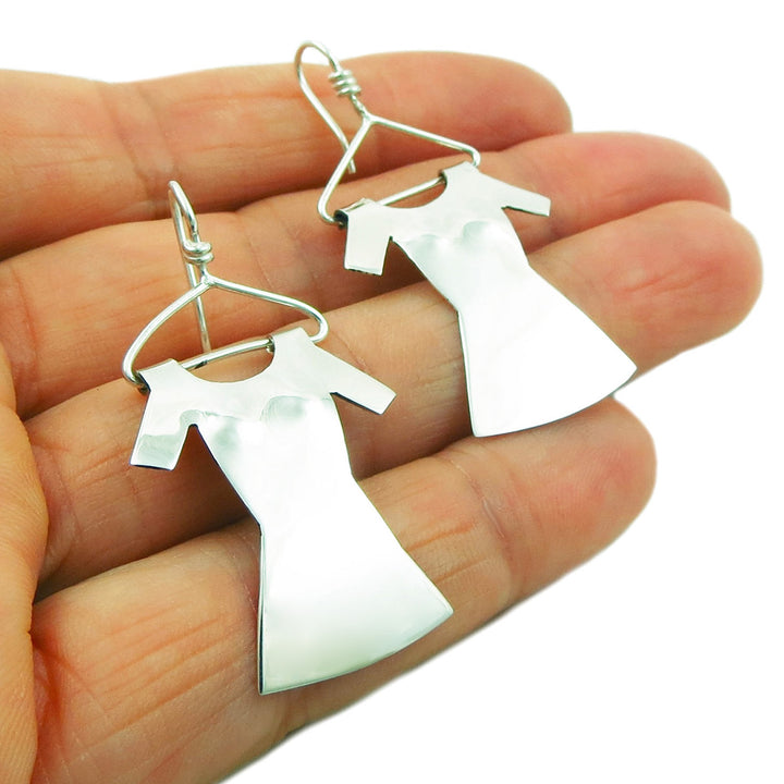 Sterling Silver Dress and Hanger Earrings
