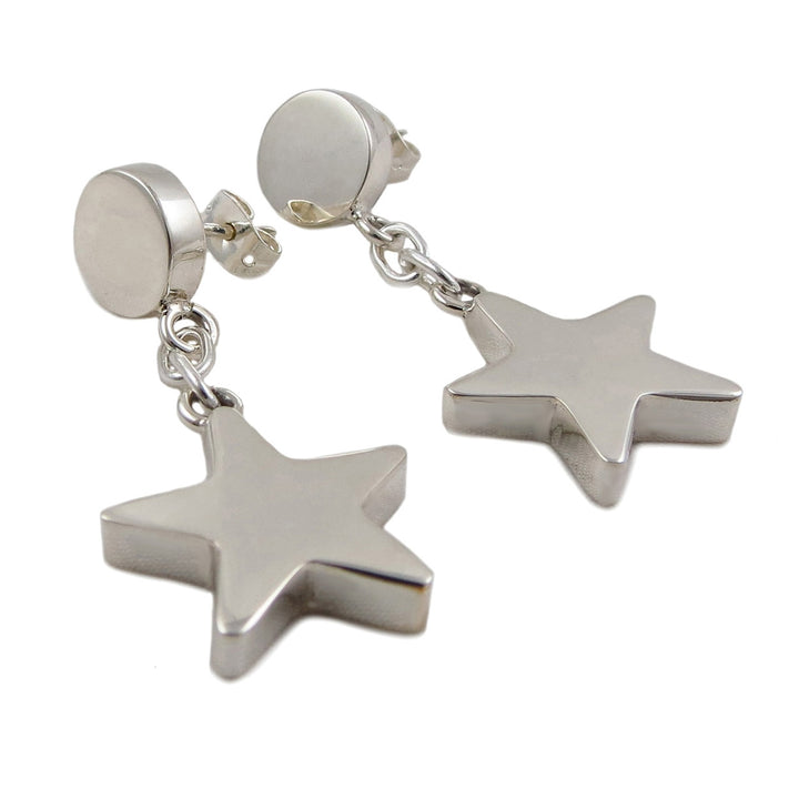 Sterling Silver Star Earrings for Women
