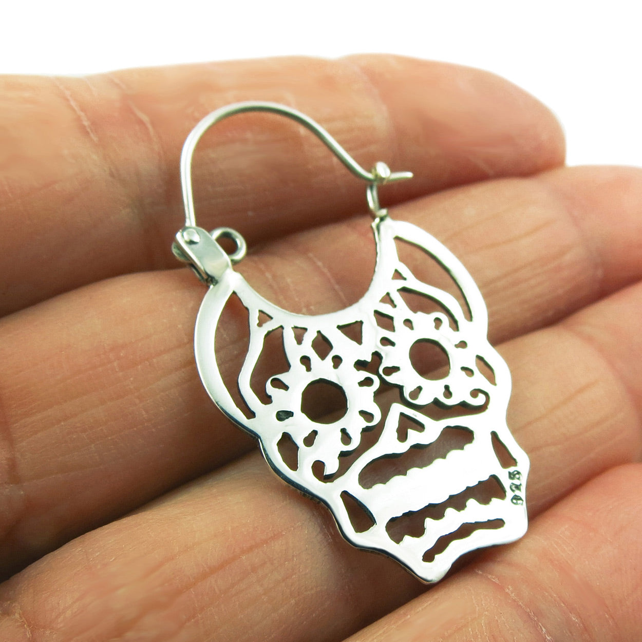 925 Sterling Silver Skull Earrings | high quality Gothic Earrings | Stud Skull Earrings | Tiny Earrings | Sterling Silver Skull Earrings, Gift for Her