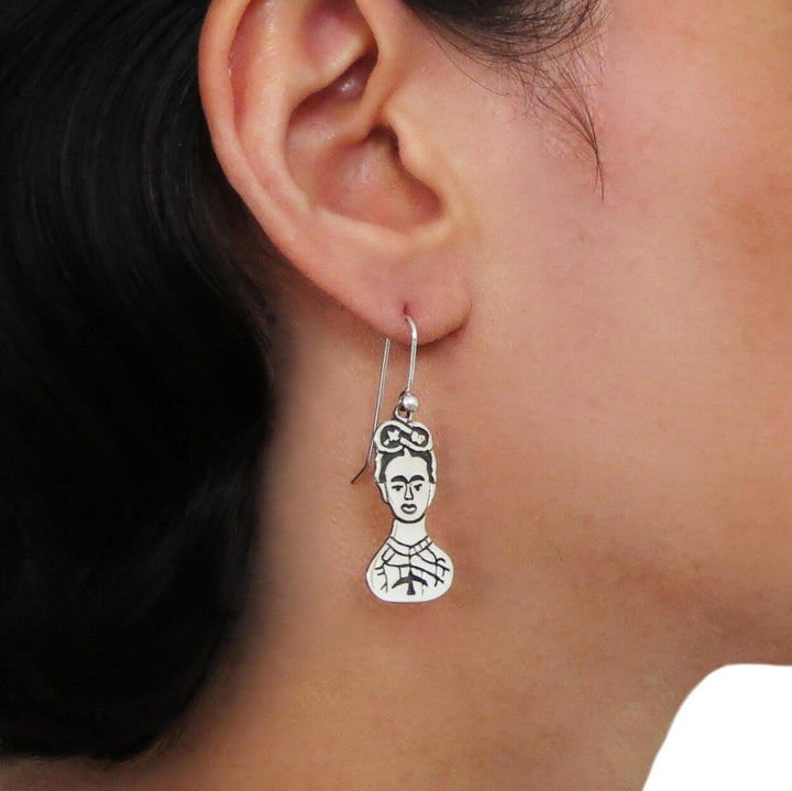 Maria Belen Taxco 925 Sterling Silver Frida Earrings