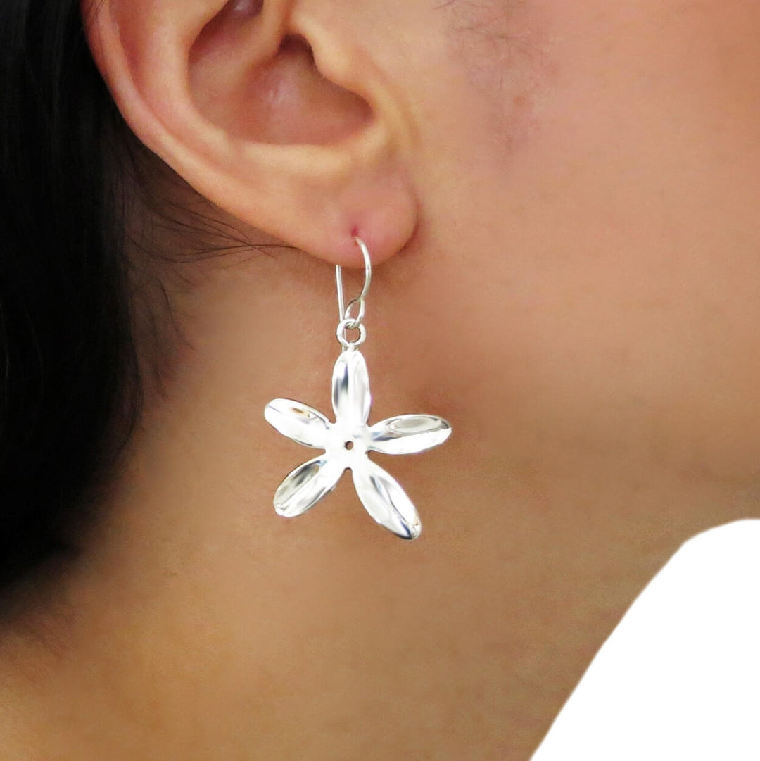 Daisy Flower 925 Sterling Silver Earrings