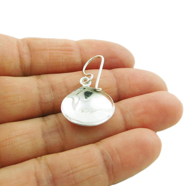 Small Handmade Sterling Silver Seashell Earrings