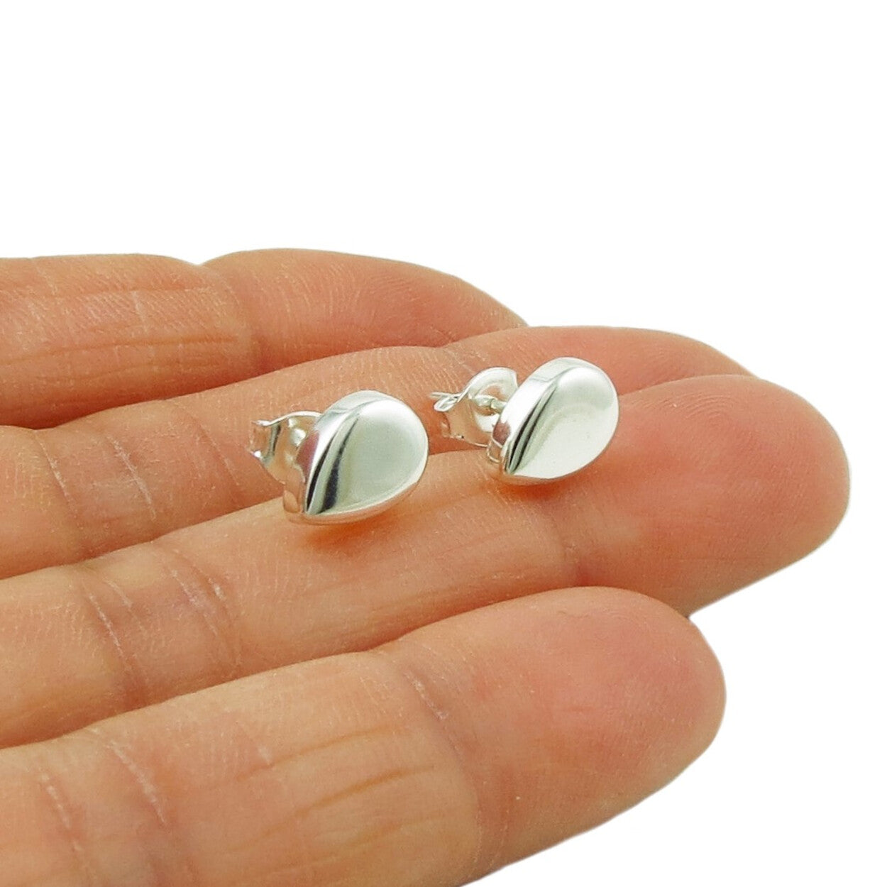 Sterling silver teardrop stud outlet earrings