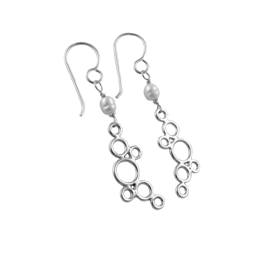 925 Sterling Silver Bubble Dangle Earrings for Women