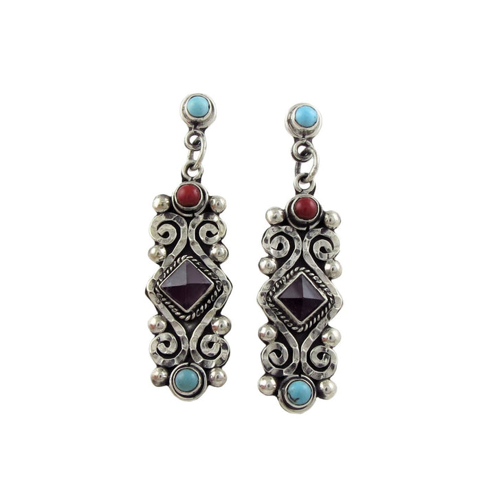 Sterling Silver Baroque Dangling Earrings