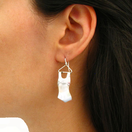 Mexican Sterling 925 Silver Frida Hanger Earrings