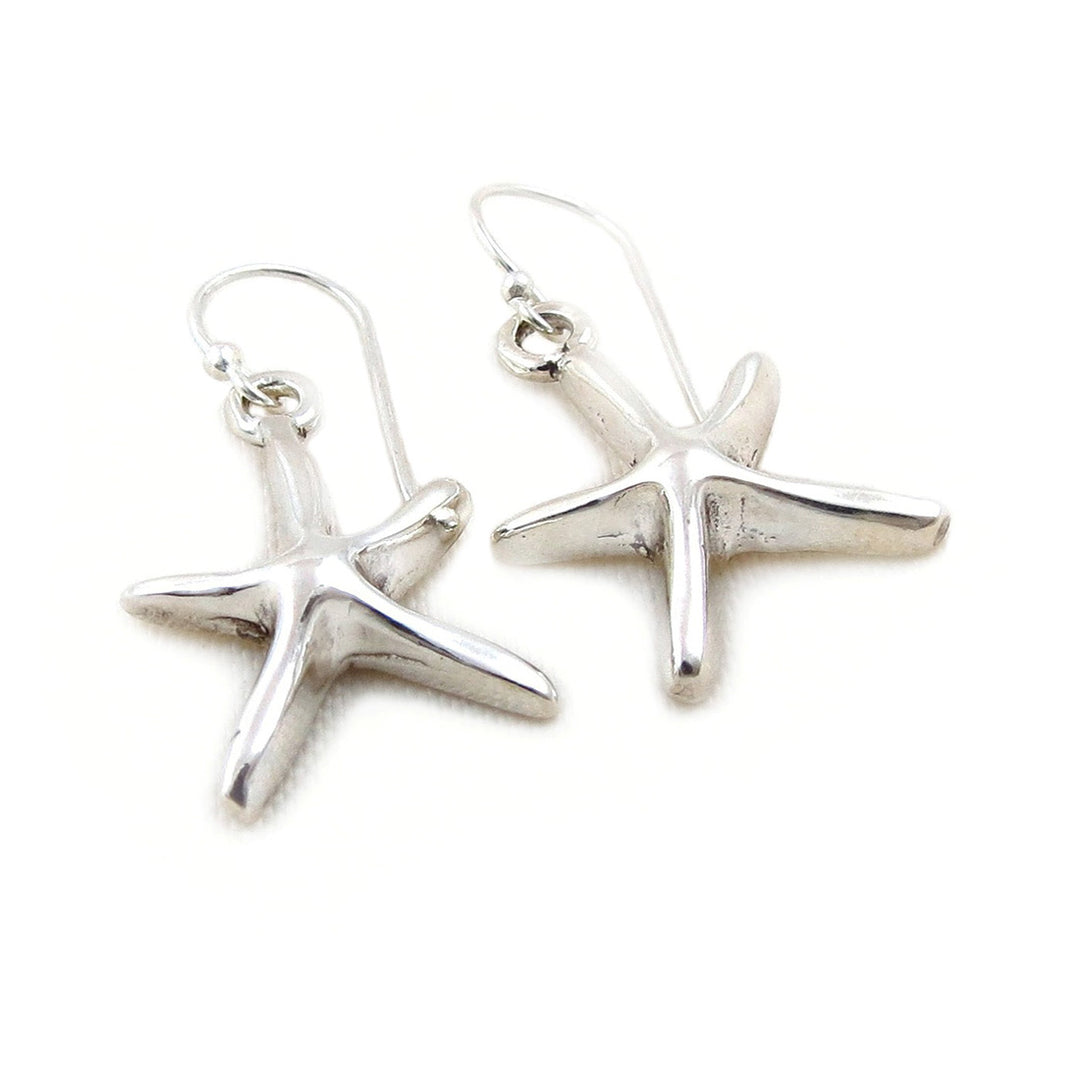 Starfish 925 Sterling Silver Drop Earrings