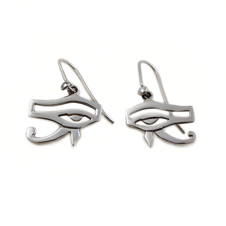 Eye of Horus 925 Sterling Silver Drop Earrings