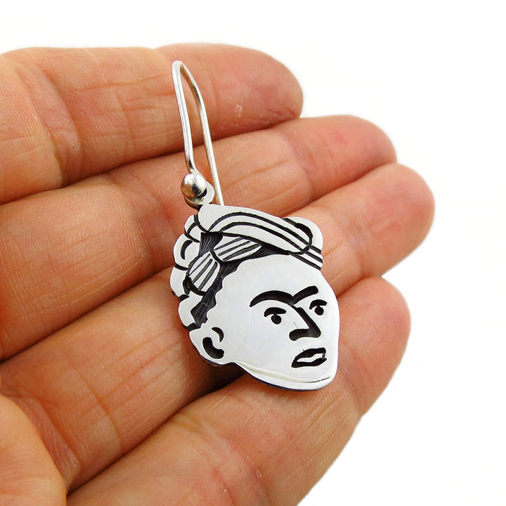 Frida 925 Sterling Silver Maria Belen Drop Earrings Gift Boxed