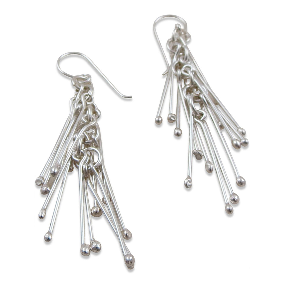 Sticks 925 Sterling Silver Cluster Dangle Earrings for Women