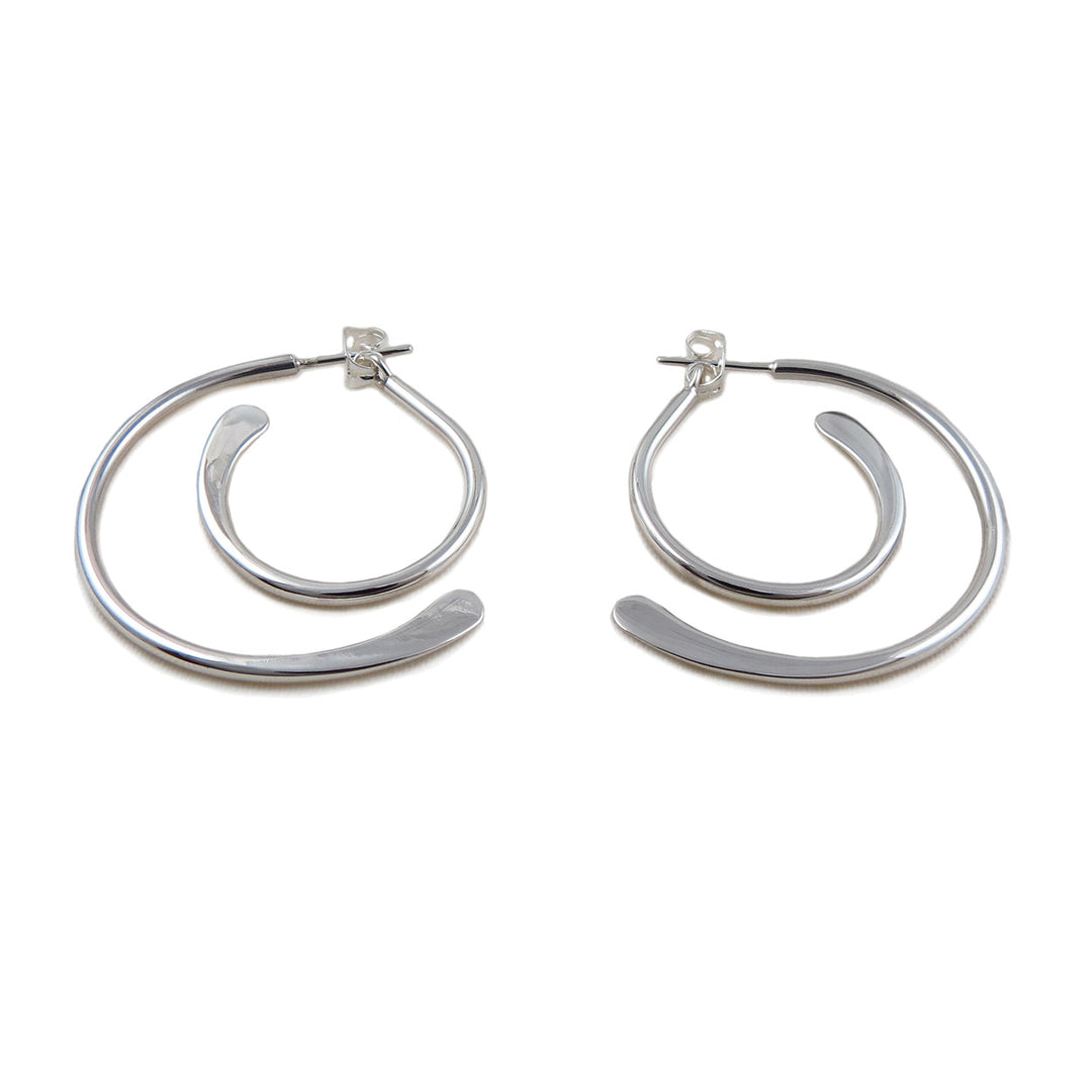Two Way 925 Sterling Silver Detachable Hoop Earrings