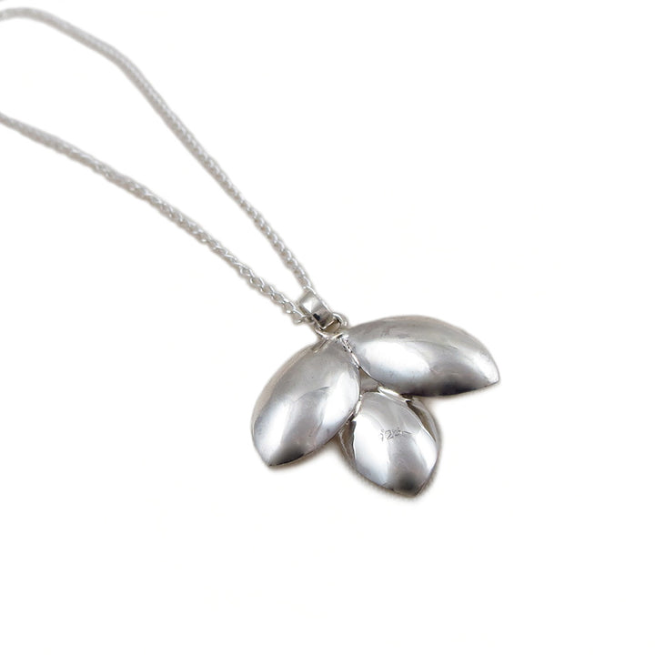 Fruit and Leaf Sterling Silver Chain Necklace