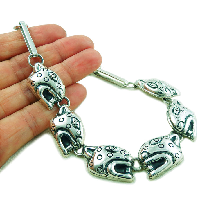 Sterling Silver Jaguar Necklace