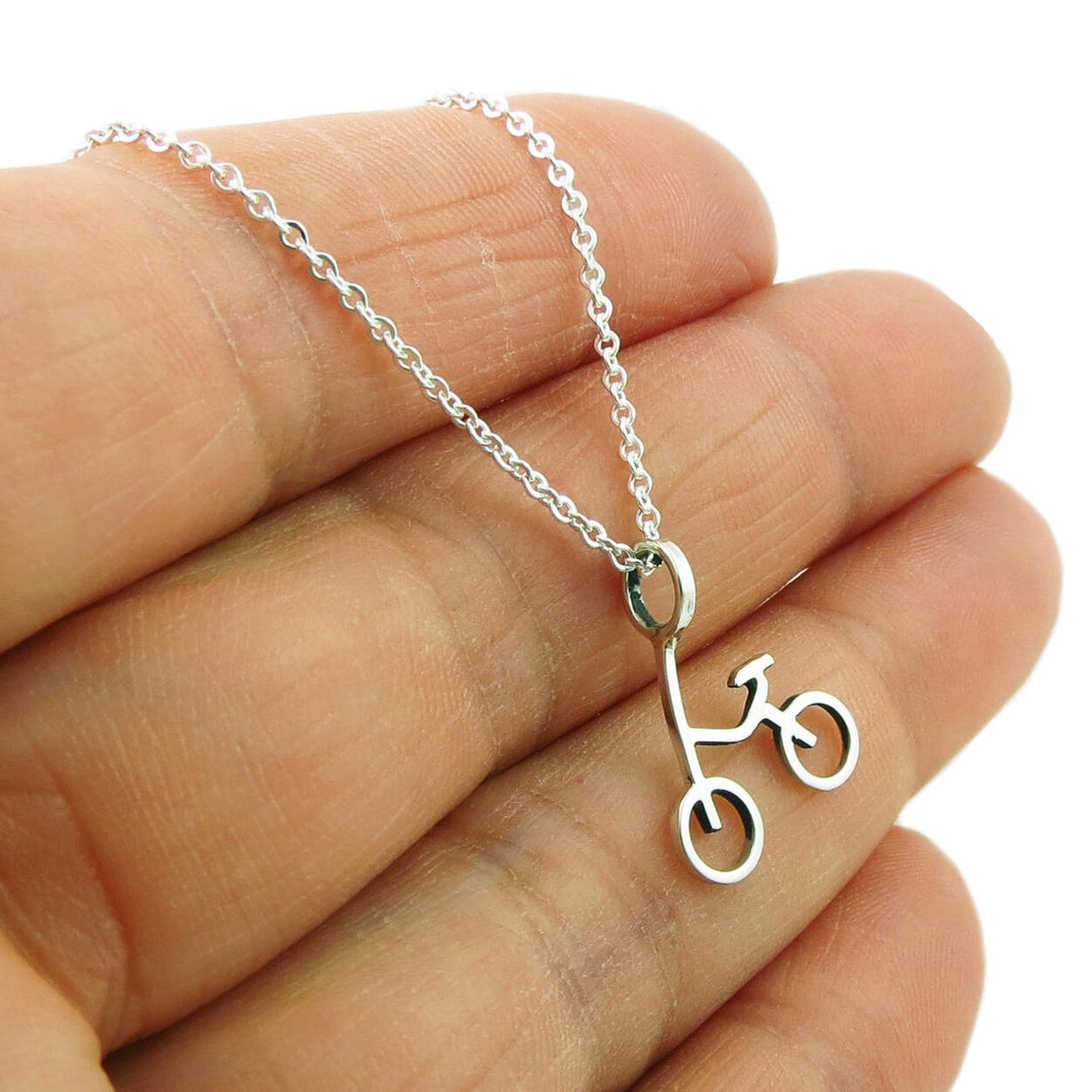 Bicycle Sterling Silver Cycle Chain Necklace