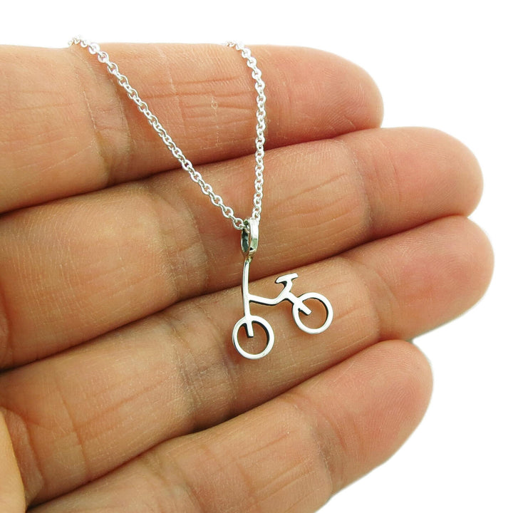 Bicycle Sterling Silver Cycle Chain Necklace