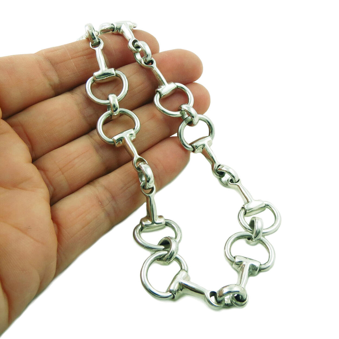 Horse Snafflebit Sterling Silver Necklace for Women